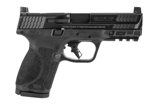 Smith and Wesson M&P9 2.0 Compact 9mm Pistol - Optics Ready - Flat Face Trigger - Two 15-Round Magazines